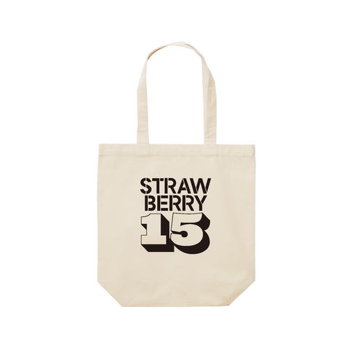 STRAWBERRY 15・イチゴ大好き レギュラーキャンバストートバッグ(M) (フルカラー転写プリント)