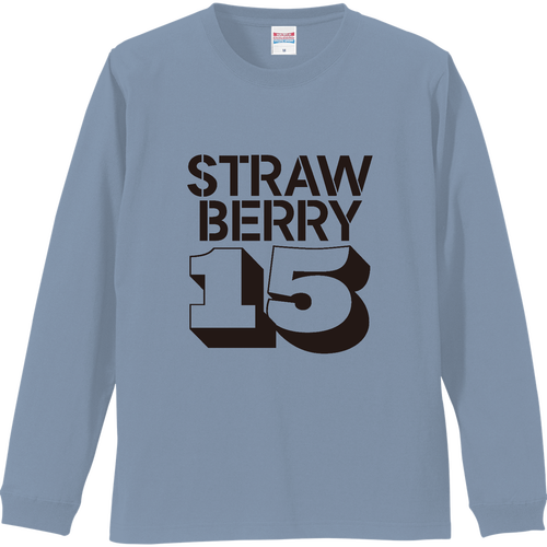 STRAWBERRY 15・イチゴ大好き リブ付 ロングスリーブＴシャツ