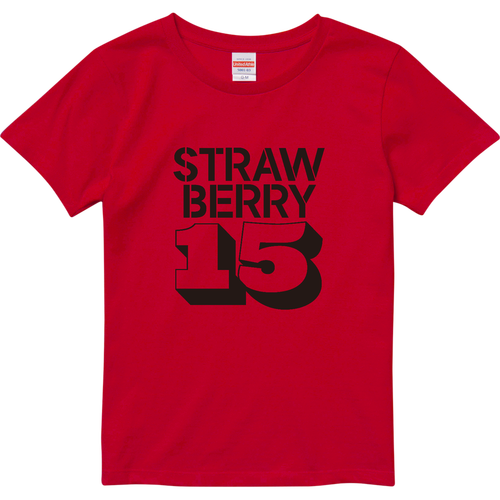 STRAWBERRY 15・イチゴ大好き ハイクオリティーTシャツ（ガールズ）