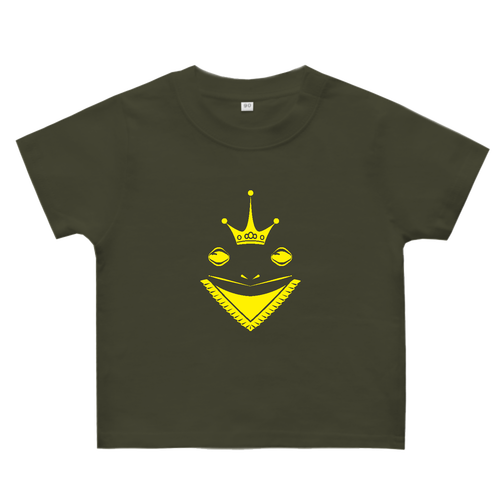 かえるかわいい(クラウン) ヘビーウェイトベビーＴシャツ