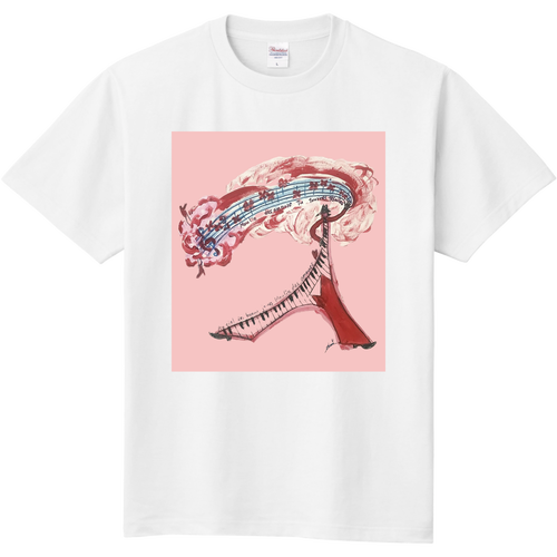 Ricky エッフェル塔　ピンク 定番Ｔシャツ