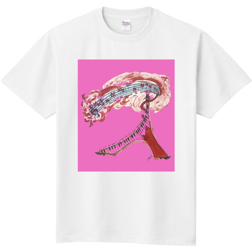 Rickyエッフェル塔　ピンク② 定番Ｔシャツ