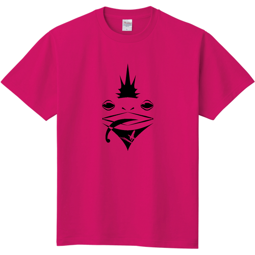 かえるかわいい(モヒカン) キッズＴシャツ