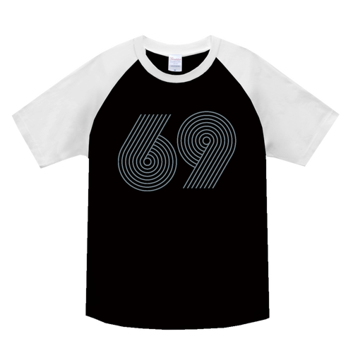 69・ROCK ヘビーウェイトラグランＴシャツ