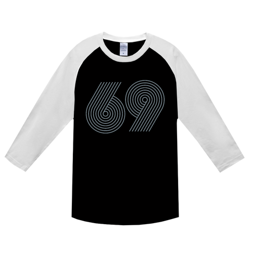 69・ROCK ヘビーウェイトベースボールＴシャツ