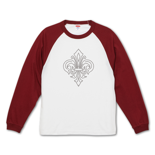 fleur-de-lis フルール・ド・リス 02 ラグランロングスリーブTシャツ（1.6インチリブ）