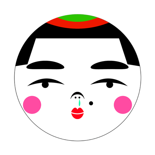 透明感saya オリジナル缶バッジ白背景(75mm)