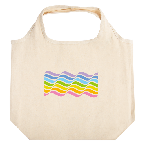 Rainbow wave・虹波 2 たためるマルシェ【白プリントあり】