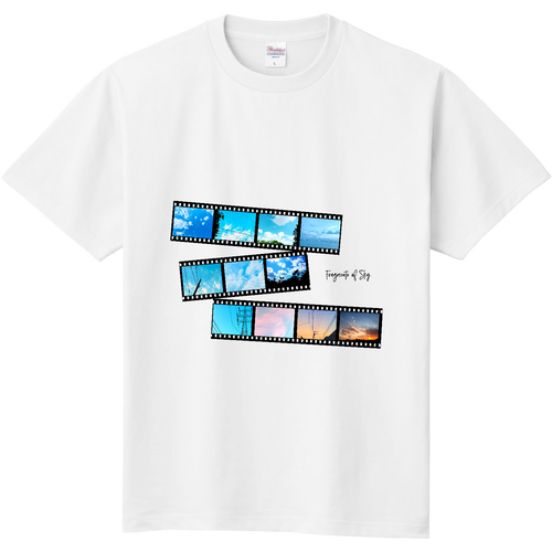  【オリラボVer.】移ろいゆく空のフィルムTシャツ 定番Ｔシャツ