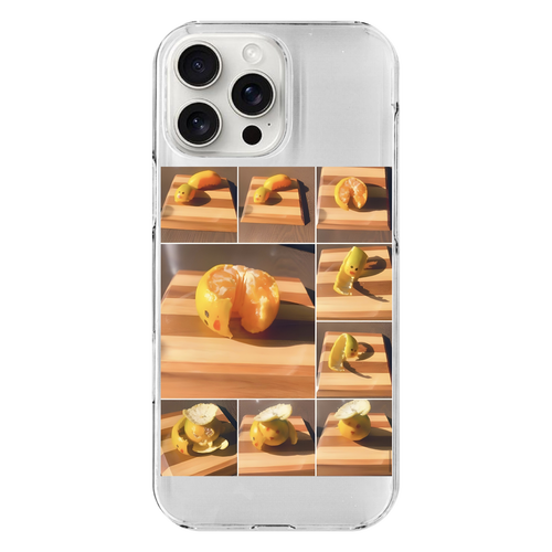 みかんの影 iPhone16 ProMax (透明)(ハードケース)