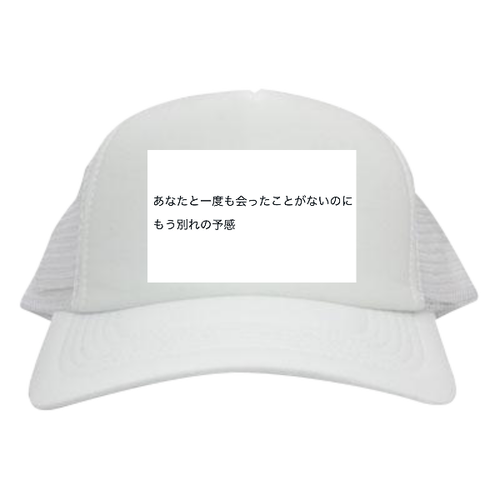 別れ メッシュキャップ