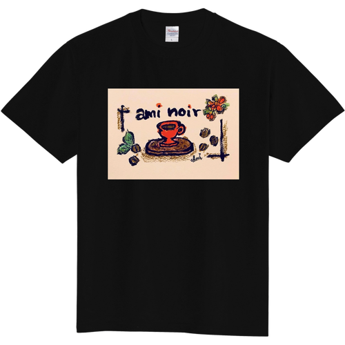 ami noir アミ・ノワール珈琲Tシャツ 定番Ｔシャツ