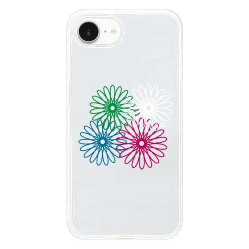 ネオンフラワー iPhone16e/17e TPUケース