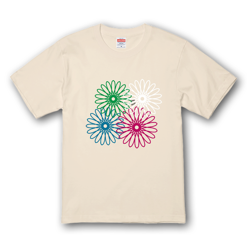 ネオンフラワー プレミアムTシャツ