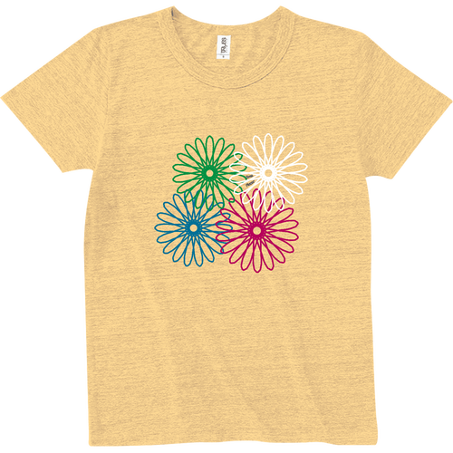ネオンフラワー トライブレンドTシャツ