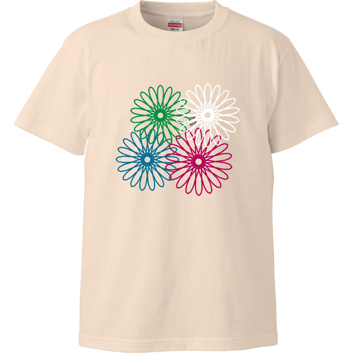 ネオンフラワー ハイクオリティーキッズTシャツ