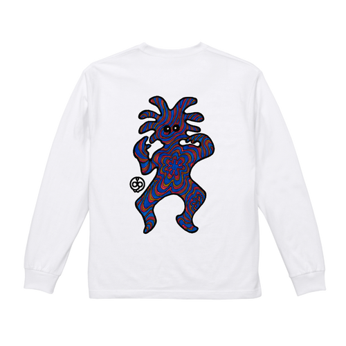 Dance Garbage ブルーオレンジ 6.2オンス プレミアム ロングスリーブ Tシャツ（2.1インチリブ）