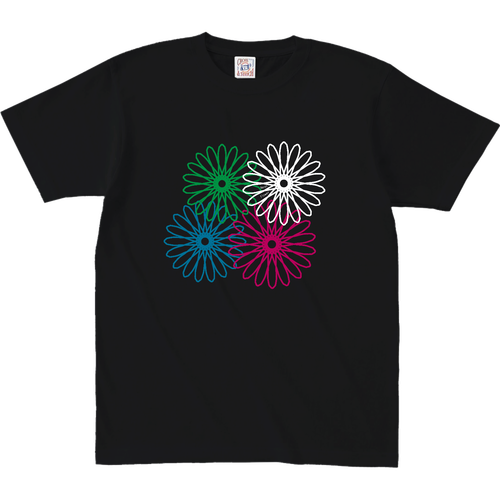 ネオンフラワー オープンエンド マックスウェイト Tシャツ（キッズ）