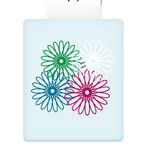 ネオンフラワー ライティングキーホルダー(四角)