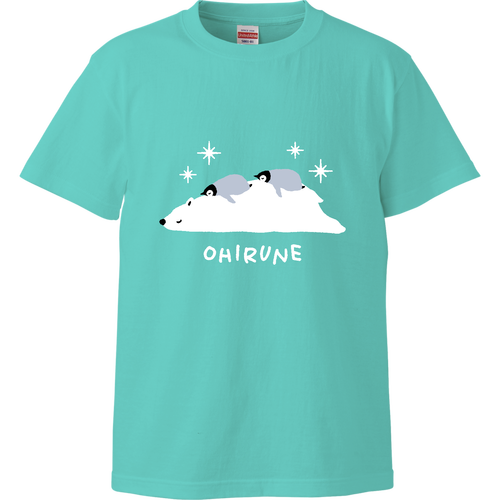 しろくまくん お昼寝 type02 ハイクオリティーTシャツ