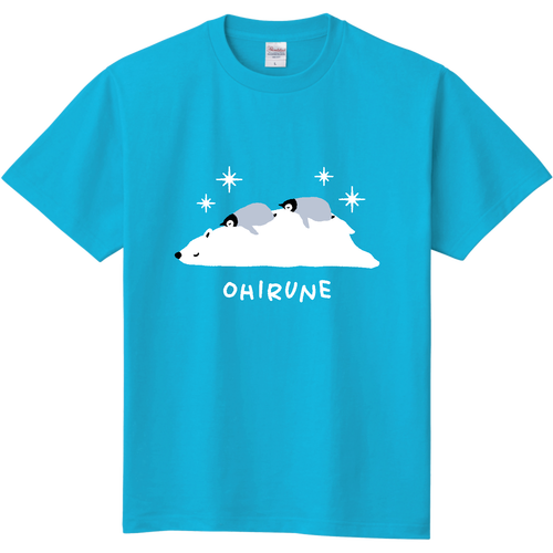 しろくまくん お昼寝 type02 定番Ｔシャツ