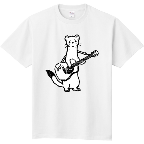 オコジョくん type03 アコースティックギター 定番Ｔシャツ