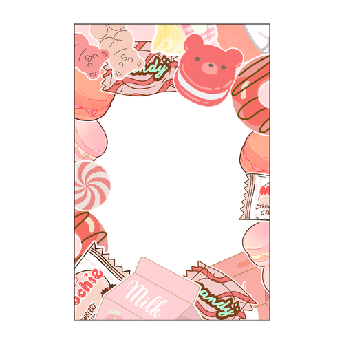 【全9色】お菓子シールデコ風 推し活・トレカ用硬質ケース（スマホケースとお揃い◎） 硬質ケース