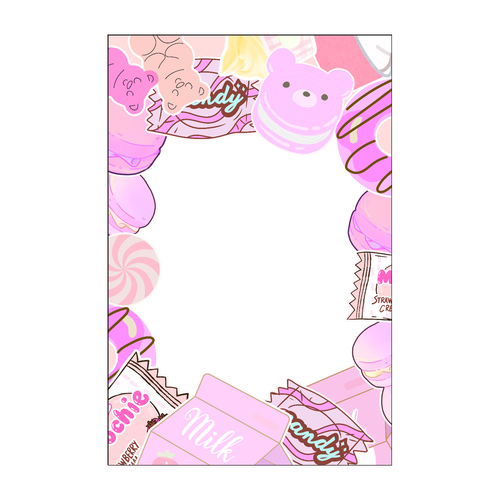 【全9色】お菓子シールデコ風 推し活・トレカ用硬質ケース（スマホケースとお揃い◎） 硬質ケース