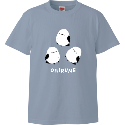 シマエナガくん おひるね ハイクオリティーTシャツ
