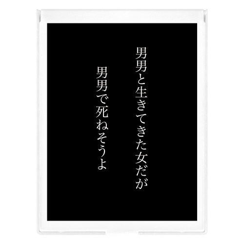 男男 フロストスクエアミラー（Ｌ）