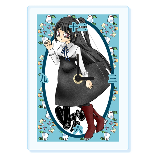 雪野鈴竜（私服）／アクリル掛け時計 アクリル掛け時計