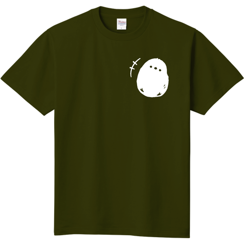 シマエナガくん type03 ワンポイント WH 定番Ｔシャツ