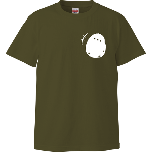 シマエナガくん type03 ワンポイント WH ハイクオリティーTシャツ