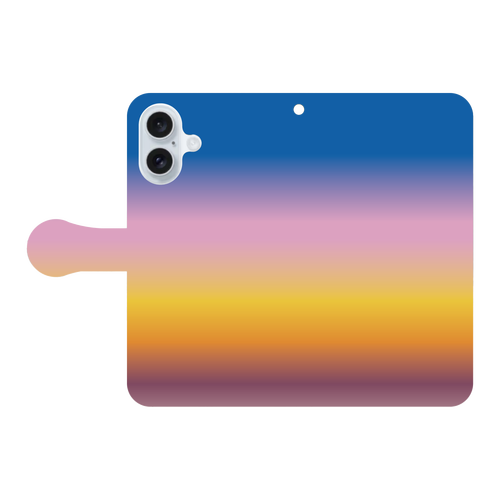 グラデーション・サンセット iPhone16 手帳型スマホケース