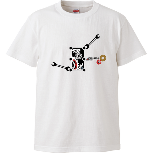 スパナと歯車2026黒文字 ハイクオリティーTシャツ