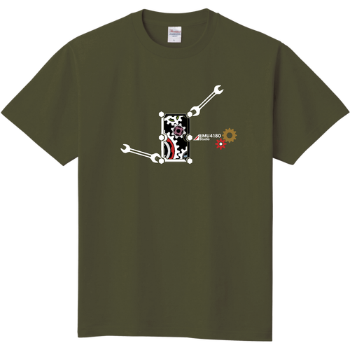 歯車とスパナ2026白文字 定番Ｔシャツ