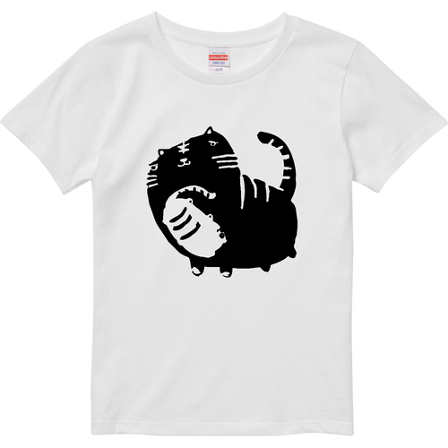 こもりぬこ ハイクオリティーTシャツ（ガールズ）