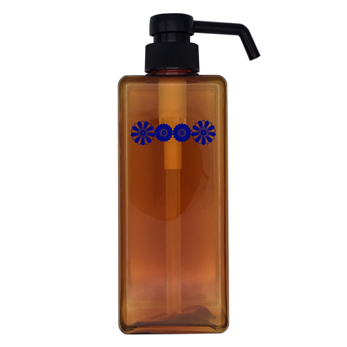 藍花 アルコール用プッシュボトル650ml