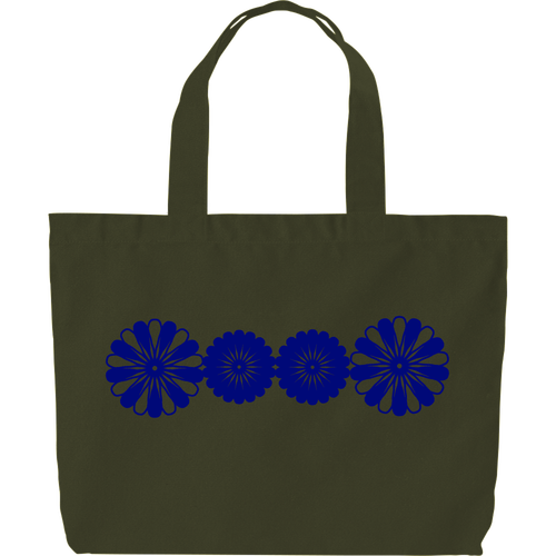 藍花 ヘヴィーキャンバス トートバッグ（大）