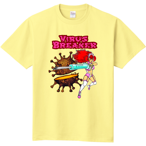 「ワクチン」妄想戯画 定番Ｔシャツ