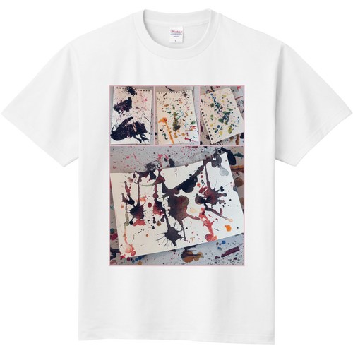 ミニアクションペインティング 定番Ｔシャツ