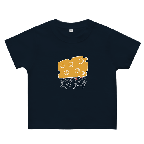 ねずみとチーズ ヘビーウェイトベビーＴシャツ