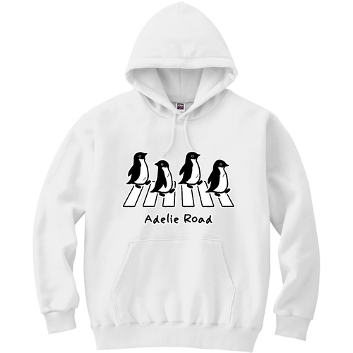 Adelie Road アデリーロード アデリーペンギン 軽量プルパーカー (長袖プリント)