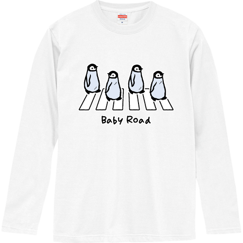 Baby Road ベビィロード エンペラーペンギン（ヒナ） ロングスリーブTシャツ