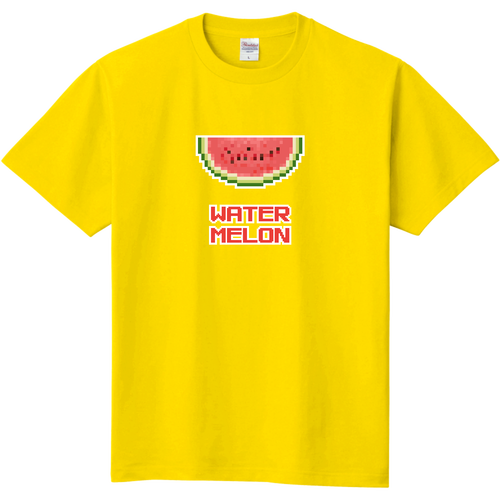 スイカ (ピクセルアート) 定番Ｔシャツ