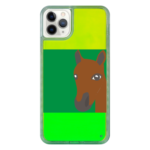 うま iPhone11 ProMax ネオンサンドケース