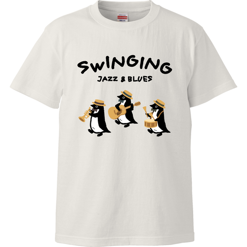 アデリーペンギンくんのジャズブルースセッション ハイクオリティーTシャツ