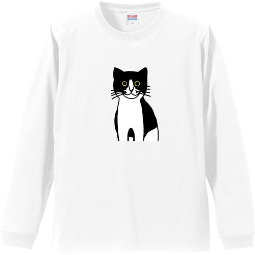 ハチワレちゃん リブ付 ロングスリーブＴシャツ
