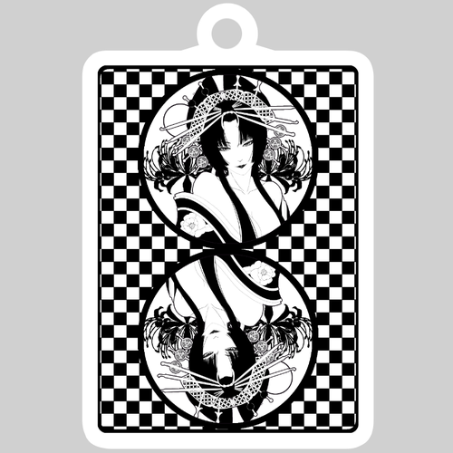 花魁トランプ ダイカットアクリルキーホルダー(6×6cm) ダイカットアクリルキーホルダー(6×6cm)