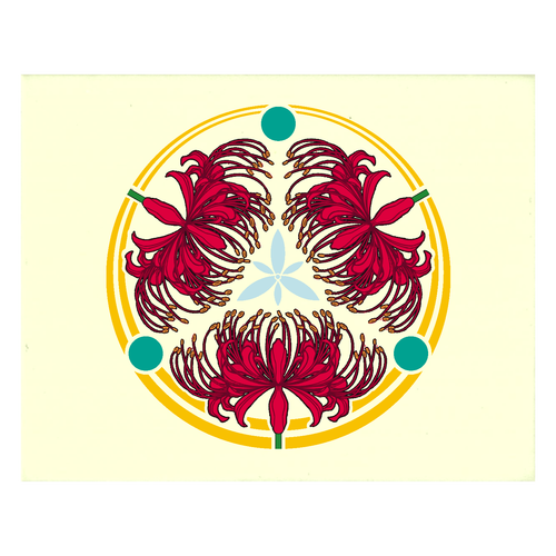 彼岸花の家紋 透 マルチメモ(M) マルチメモ（M）